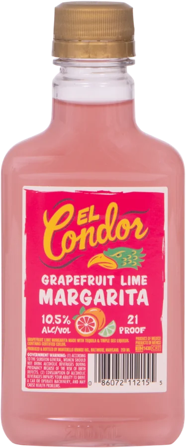 Grapefruit Lime El Condor Margarita, 200 ml, current label