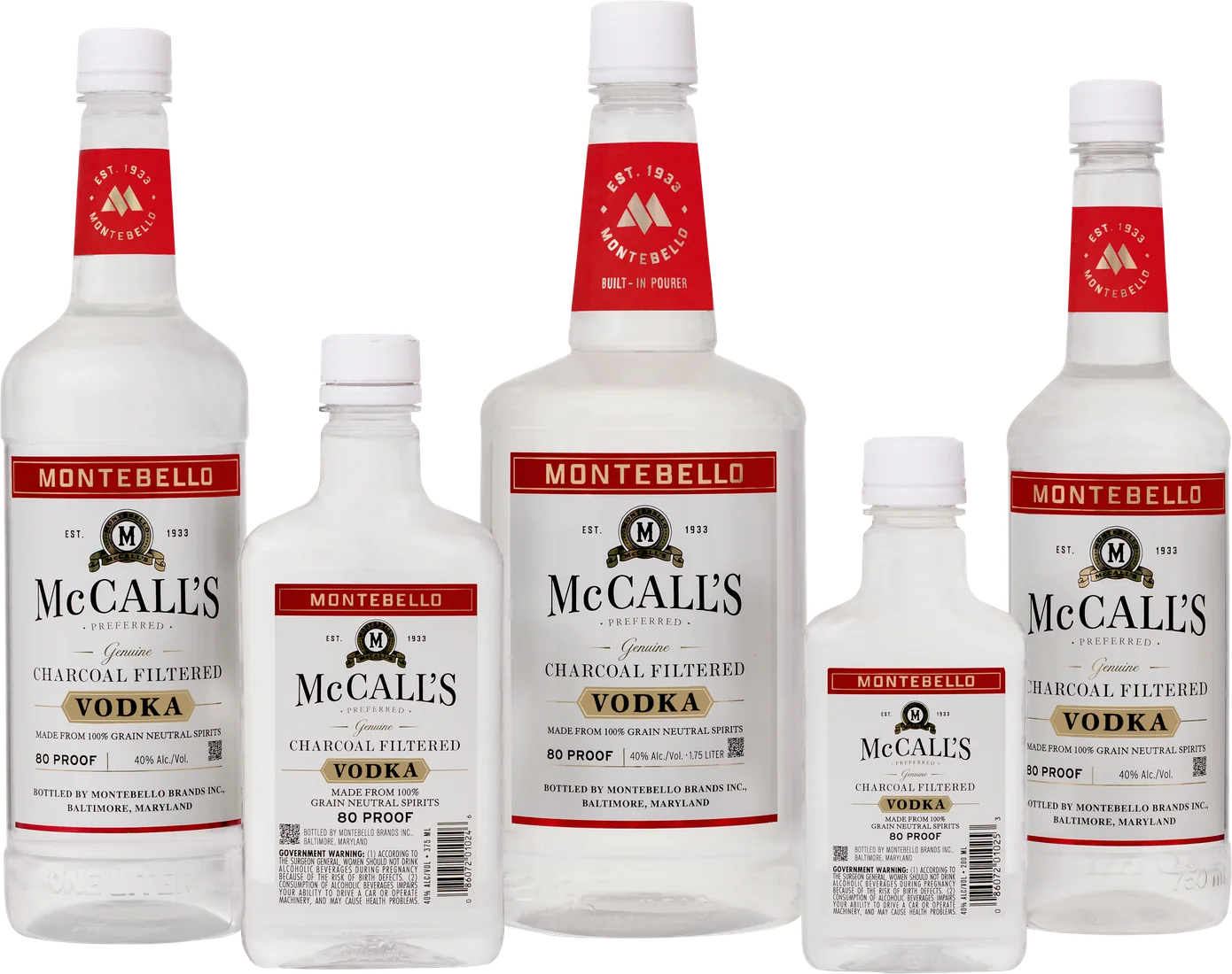 McCall’s Charcoal Filtered Vodka family photo