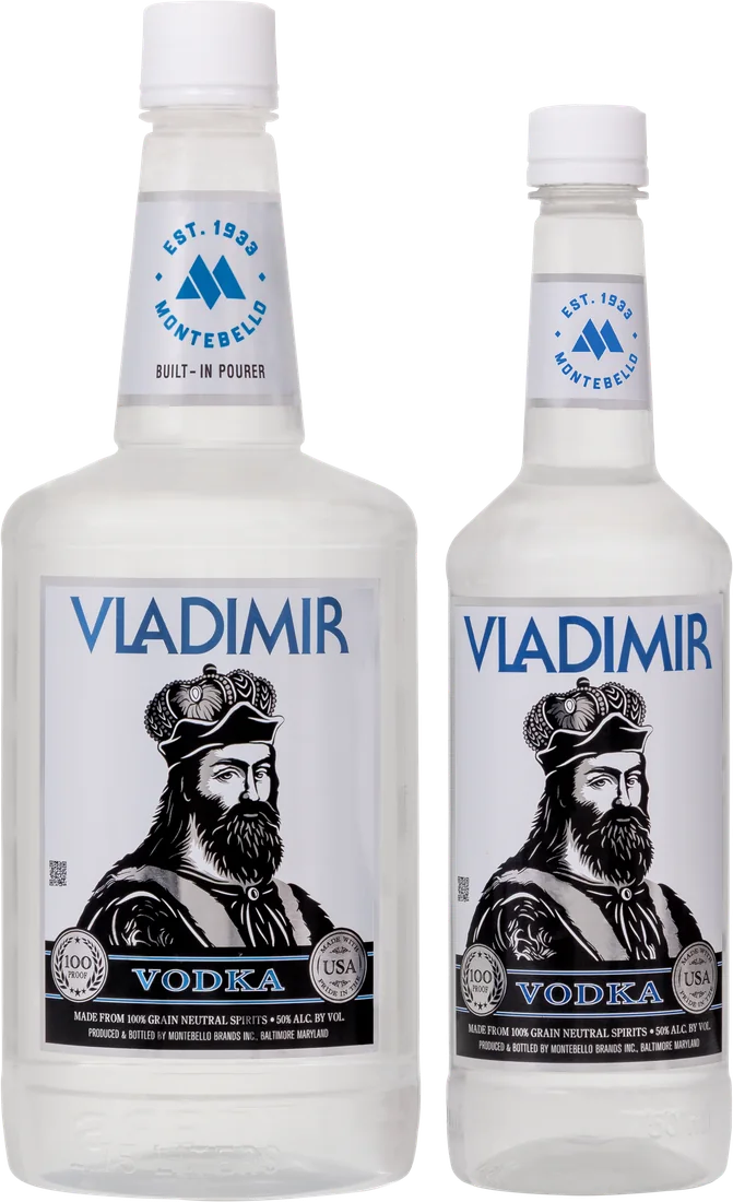 Vladimir 100 Vodka · 100 proof family photo